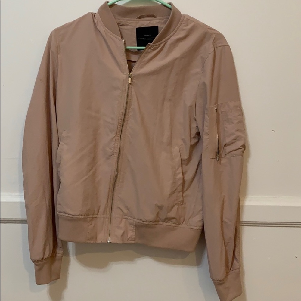 Pink Zara Bomber Jacket